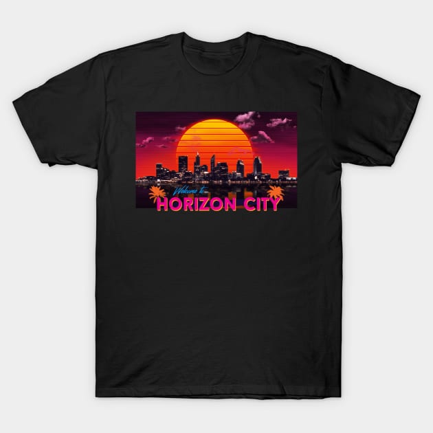 Welcome to Horizon City T-Shirt by patrickkingart